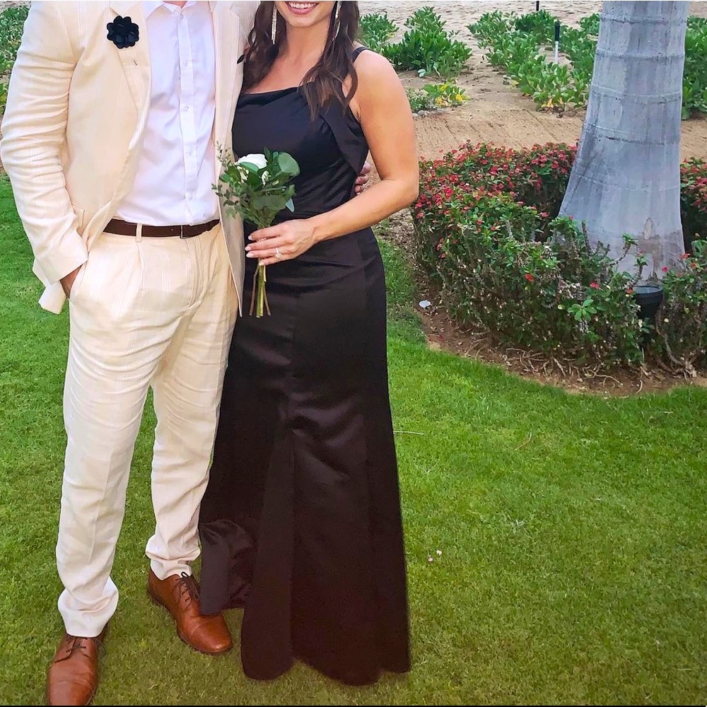 Black bridesmaid dress